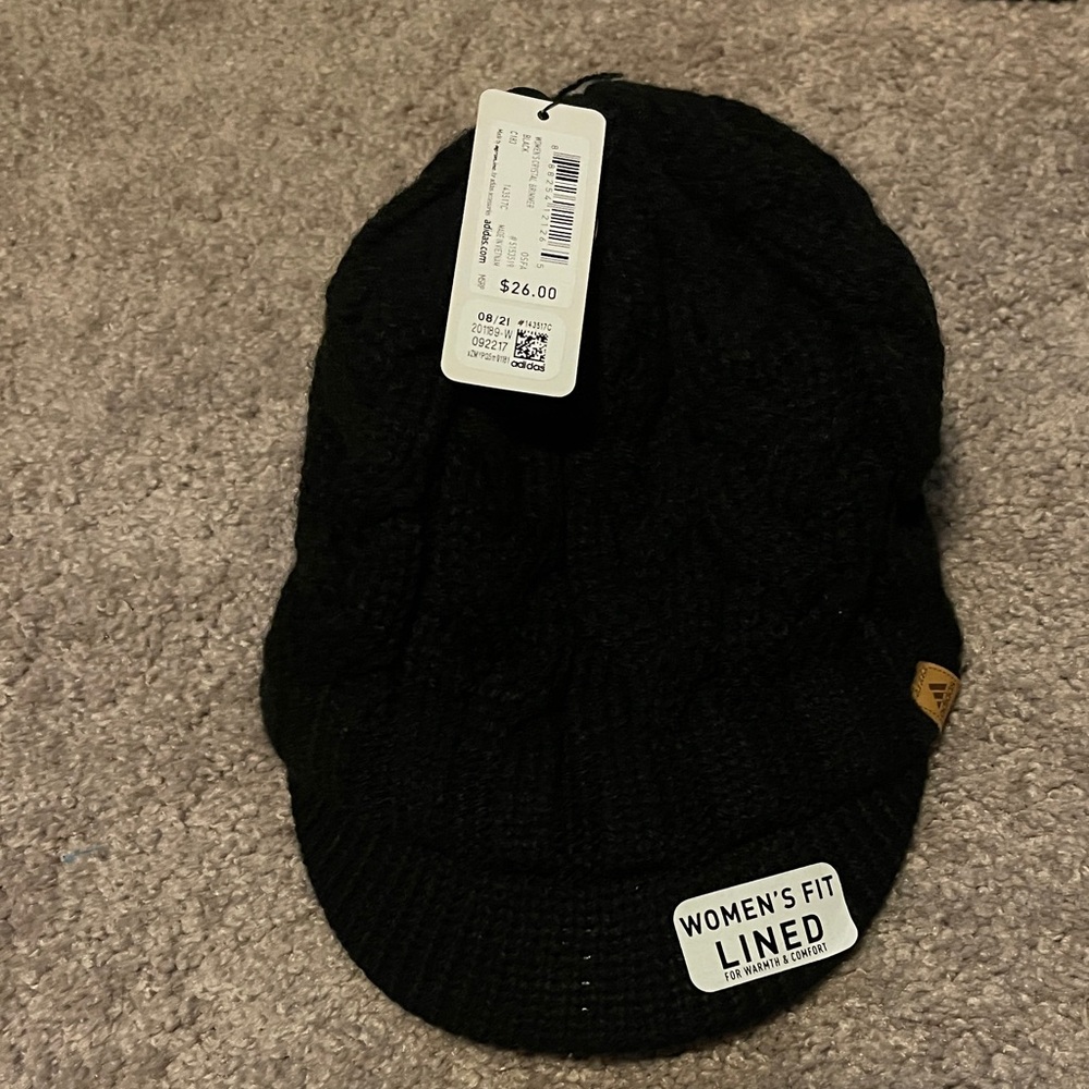 adidas Women's Black Knit Hat